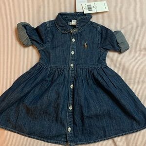 Polo Denim Shirt Dress 6 months